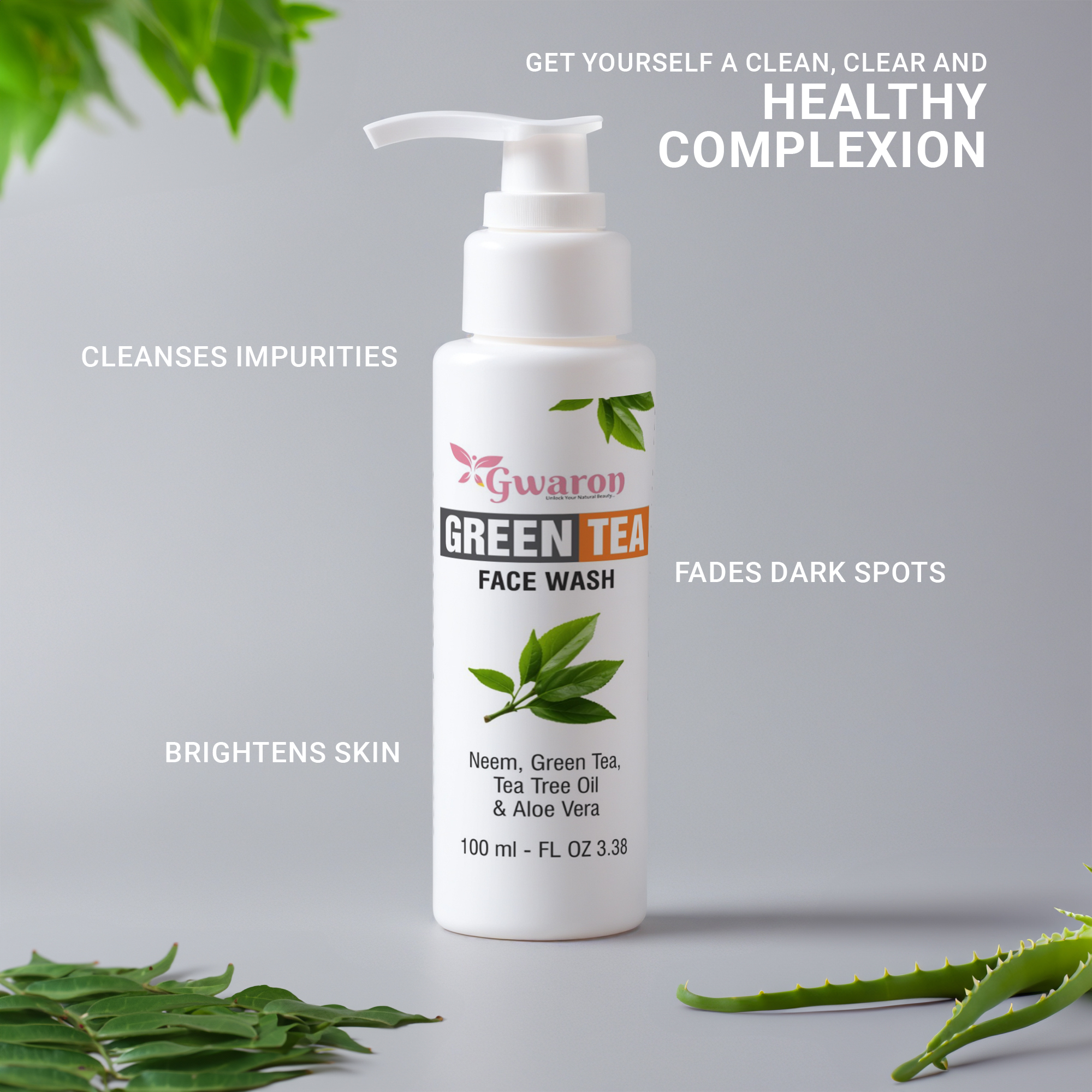 Green Tea Face Wash - Image 2